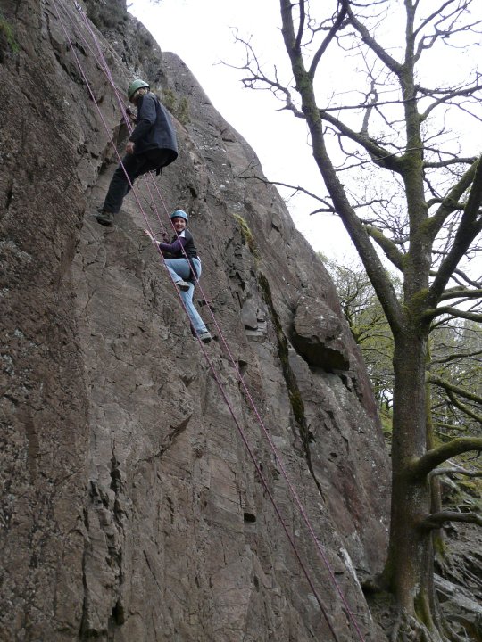 Rock climbing and abseiling course