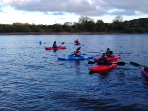 Beginners kayaking lesson