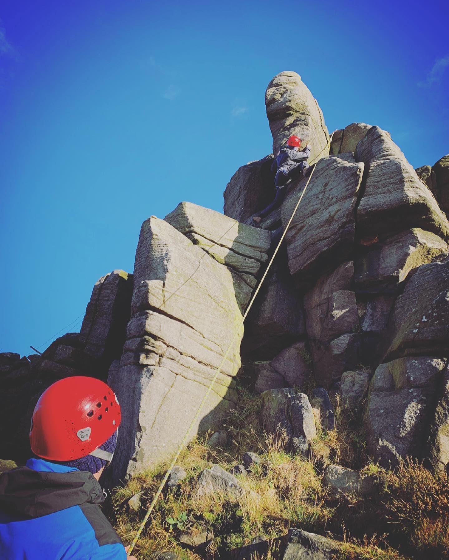 Spaces rock climbing and abseiling in the Peak District on:
18th April 
1st May
8th May
More info and booking at www.wilderness-development.com, link in our bio 🧗‍♀️⛰🧗‍♀️
.
.
.
#wildernessdevelopment #smallbusiness #rockclimbing #climbing #scrambling #abseiling #trysomethingnew #peakdistrict #peakdistrictnationalpark #peakdistrictclimbing #mountainsfellsandhikes #roamtheuk #outdoorpursuits #outdooradventures #outdooractivities #nationalparksuk #booknow